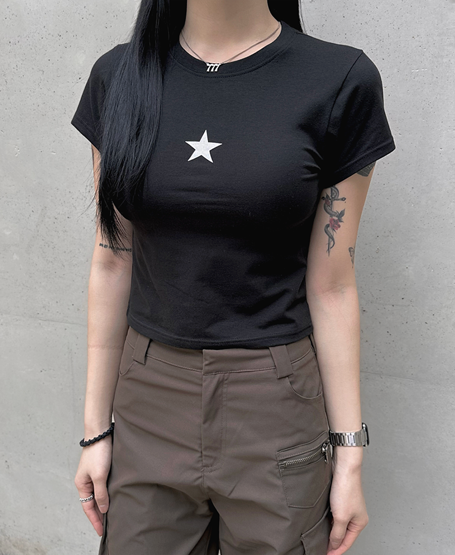 [당일발송] 원 스타 반팔 티셔츠 (2 color)